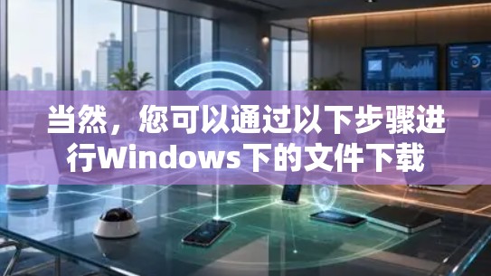 当然,您可以通过以下步骤进行Windows下的文件下载