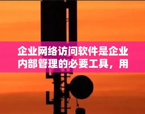 企业网络访问软件是企业内部管理的必要工具,用于控制员工和客户的访问权限,确保数据安全和可用性。以下是这些软件的详细总结 企业网络访问软件是企业内部管理的必要工具,用于控制员工和客户的访问权限,确保数据安全和可用性。以下是这些软件的详细总结