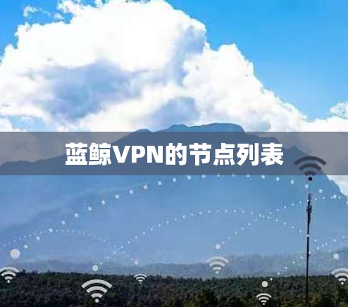 蓝鲸VPN的节点列表