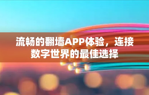 流畅的翻墙APP体验，连接数字世界的最佳选择